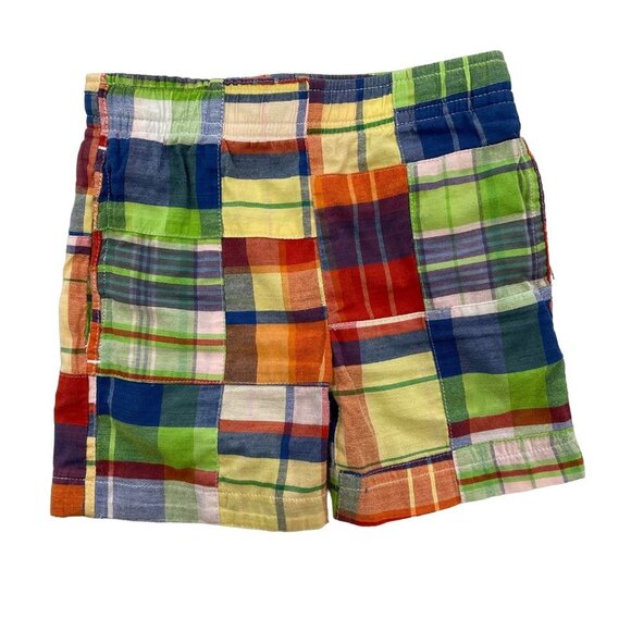 Kelly's Kids Multicolor Plaid Short Boys 12 Months - Picture 1 of 4